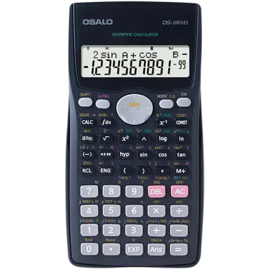 OSALO OS-100MS (401 functions) The LCD display is clear Scientific Calculator – View 1